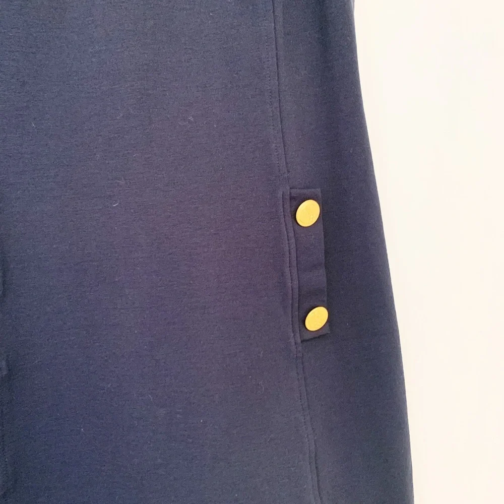 Vince Camuto Soft Navy Blue Sailor Full Back Zip Sleeveless Dress-Size 2 - Picture 6 of 13